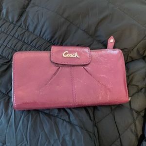 Coach patent leather wallet